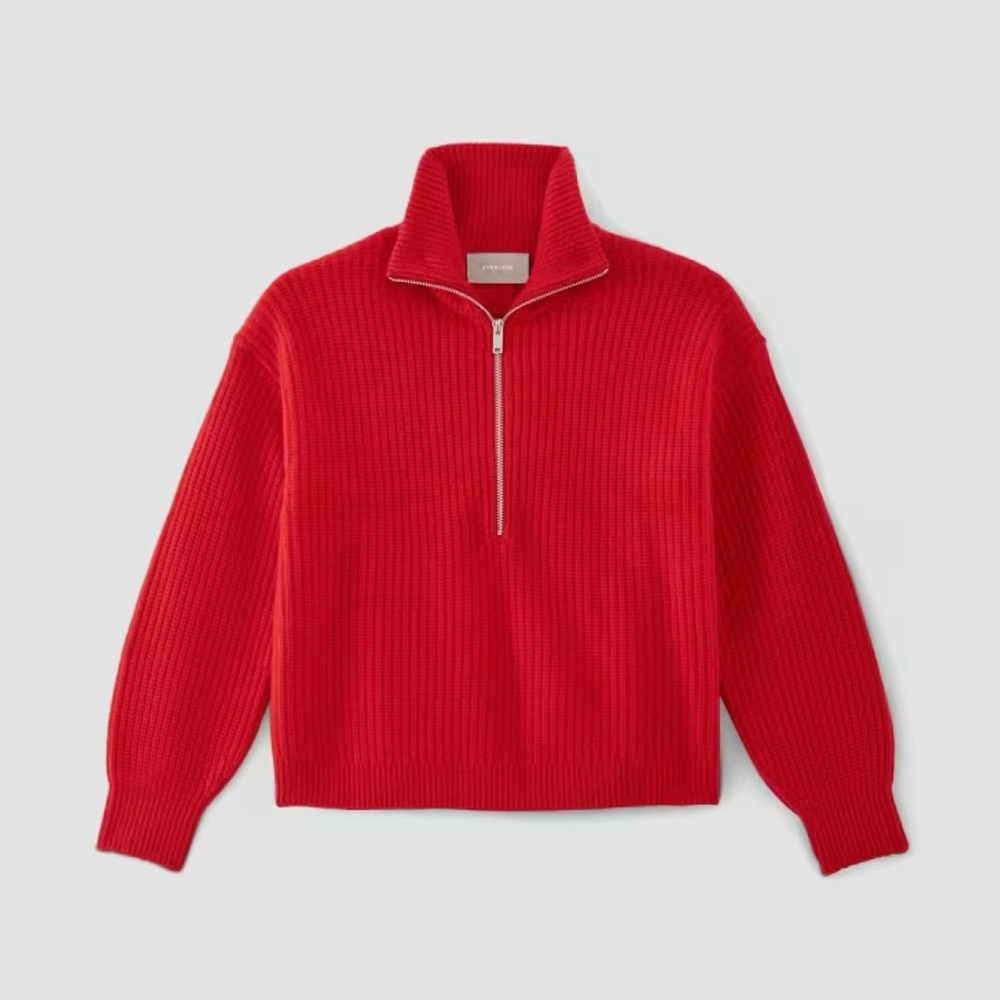 Everlane THE HALF-ZIP SWEATER IN LUXE MERINO